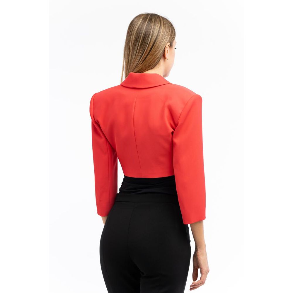Patrizia Pepe Red Polyester Blazer