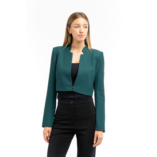 Patrizia Pepe Brown Polyester Blazer