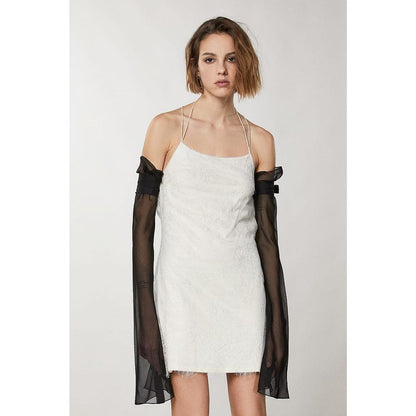 Patrizia Pepe Silver Nylon Casual Dress