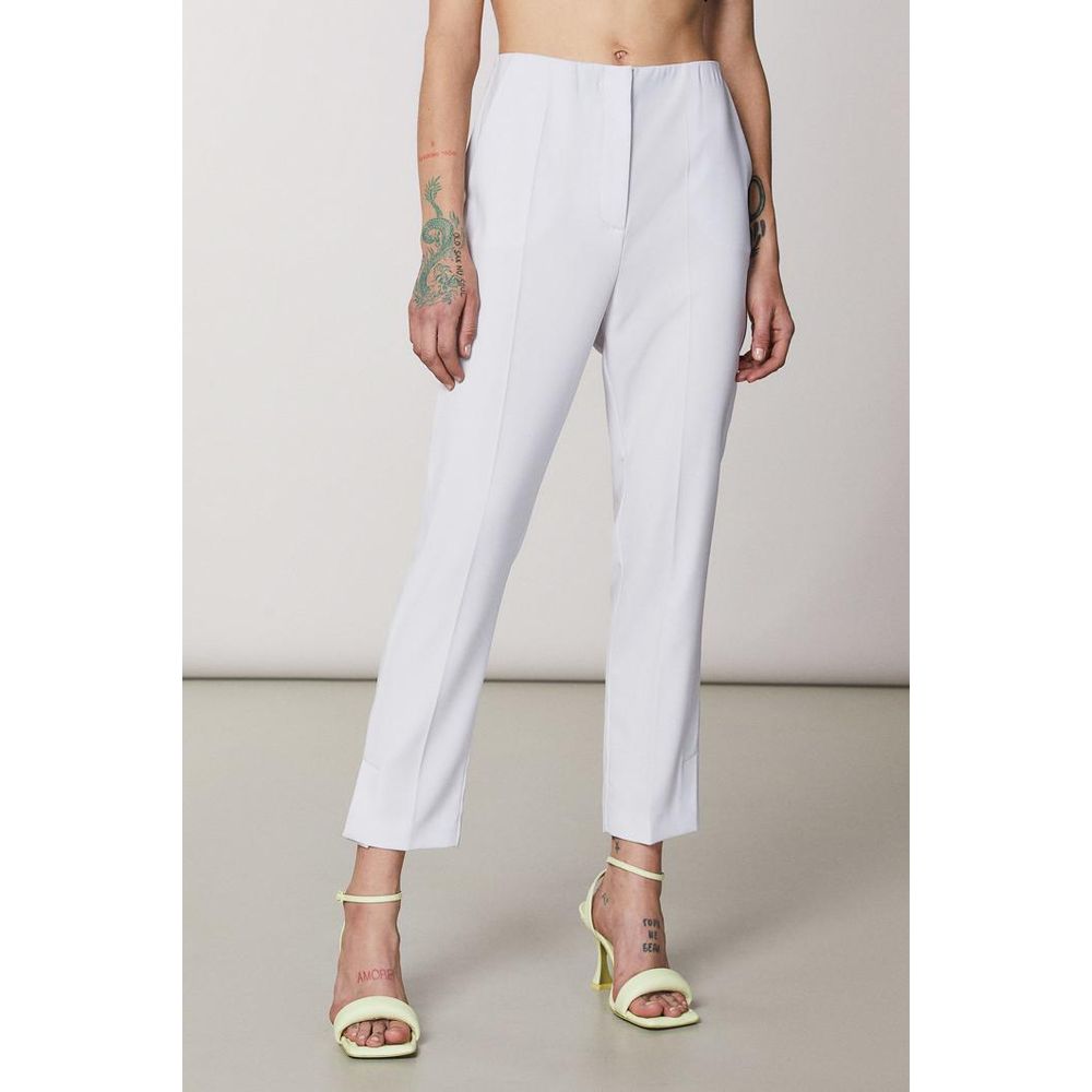 Patrizia Pepe Purple Polyester Casual Pants