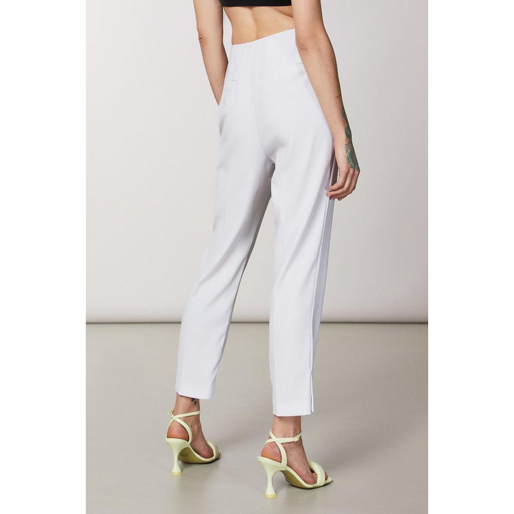 Patrizia Pepe Purple Polyester Casual Pants