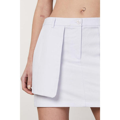 Patrizia Pepe Purple Cotton Mini Skirt