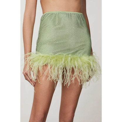 Patrizia Pepe Green Polyester Mini Skirt