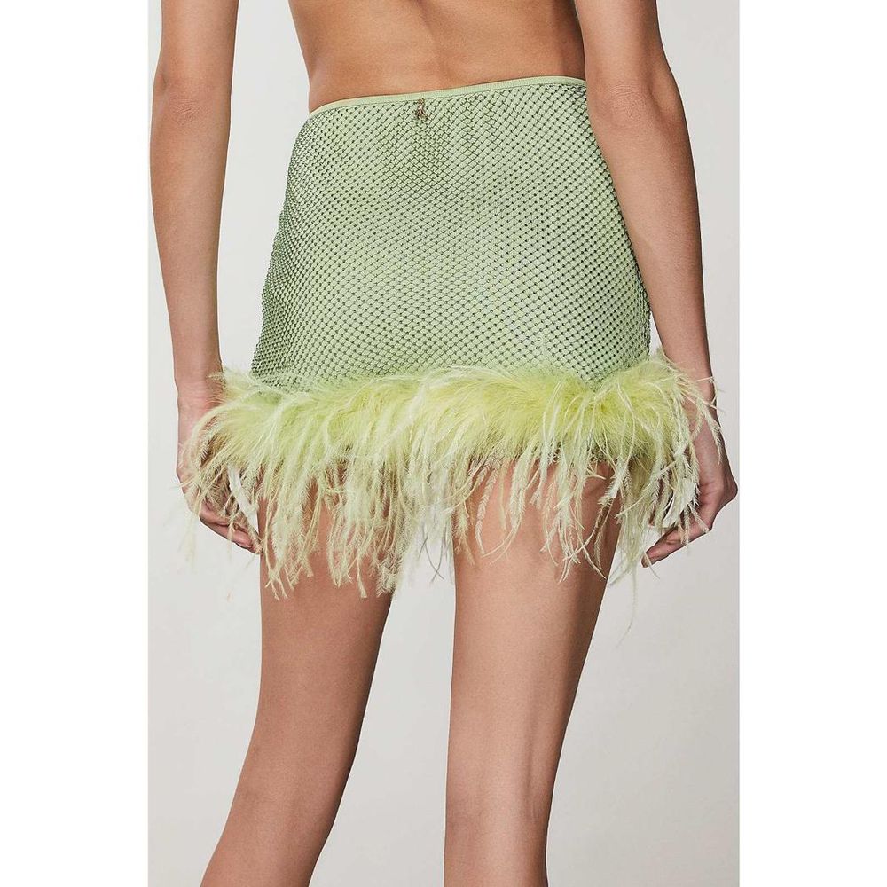 Patrizia Pepe Green Polyester Mini Skirt