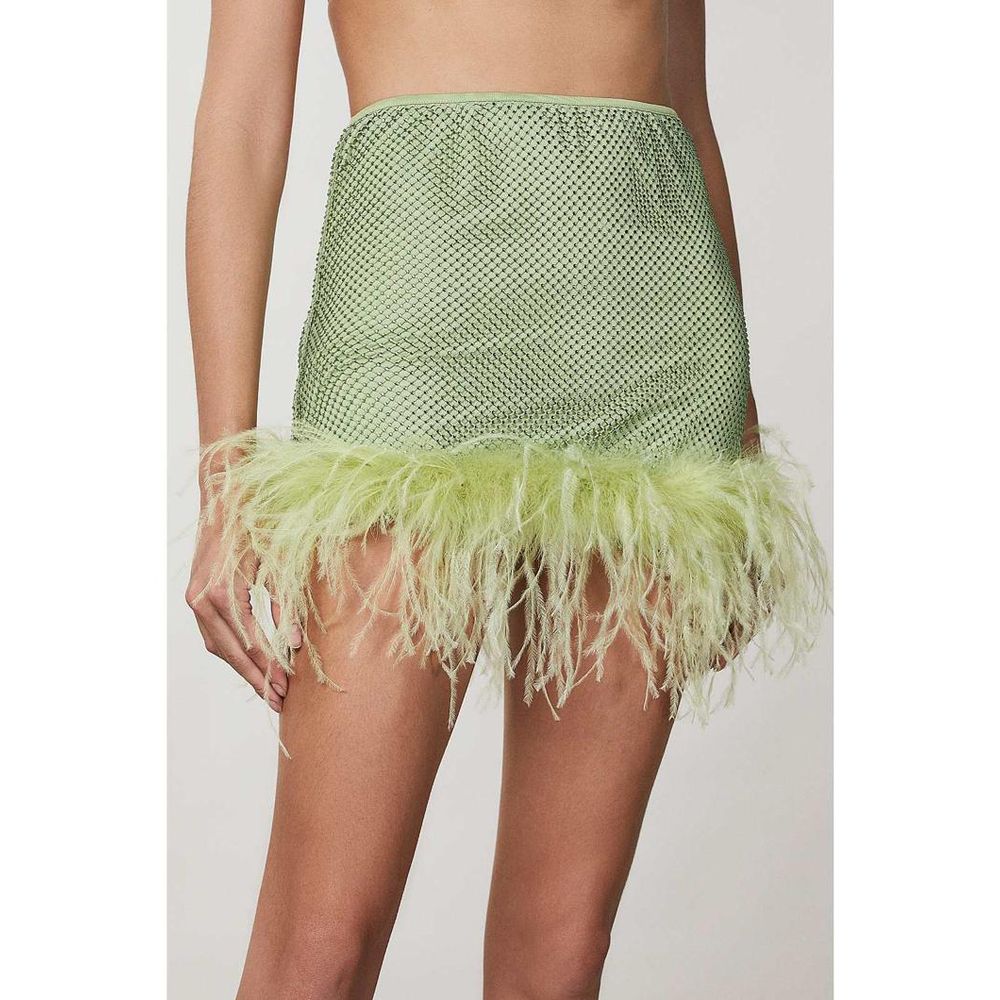 Patrizia Pepe Green Polyester Mini Skirt