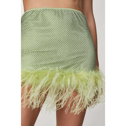 Patrizia Pepe Green Polyester Mini Skirt