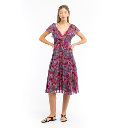 Patrizia Pepe Purple Polyester Casual Dress
