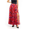 Patrizia Pepe Red Polyester Long Skirt