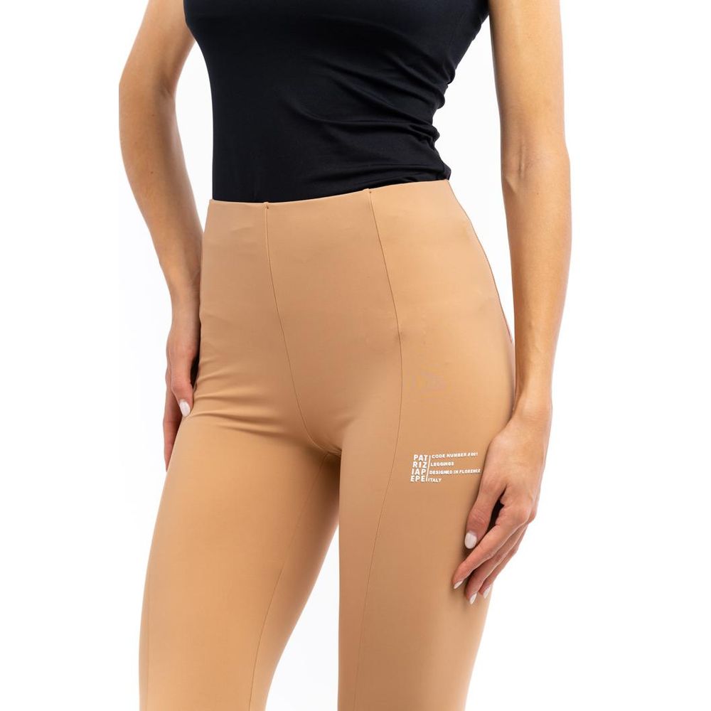 Patrizia Pepe Beige Nylon Athletic Pants