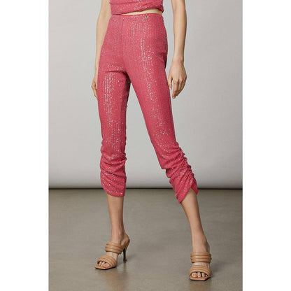 Patrizia Pepe Red Polyester Athletic Pants