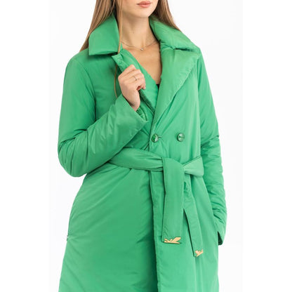 Patrizia Pepe Green Polyester Parka