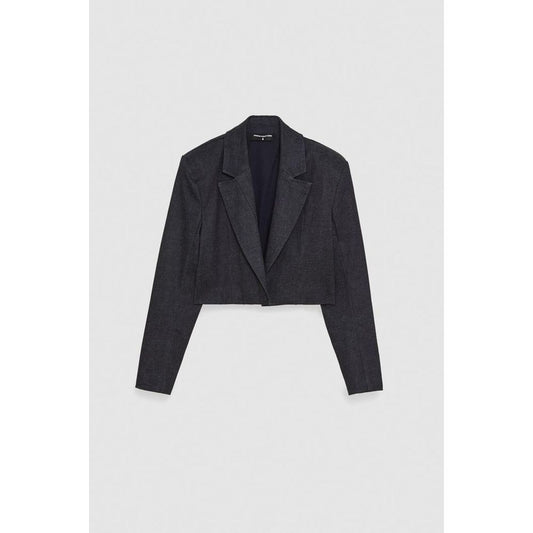 Patrizia Pepe Navy Blue Cotton Blazer