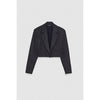 Patrizia Pepe Navy Blue Cotton Blazer