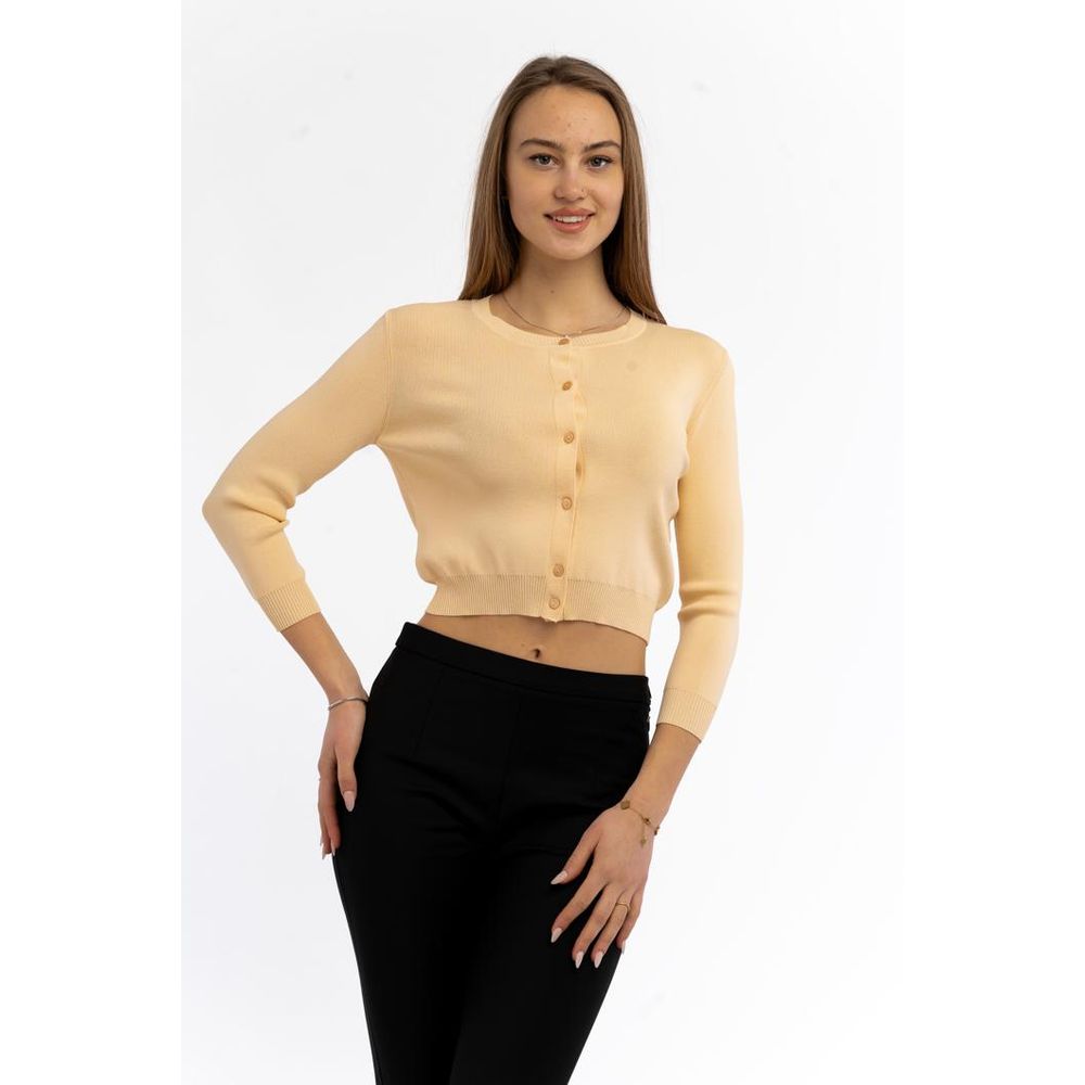 Patrizia Pepe Beige Viscose Cardigan