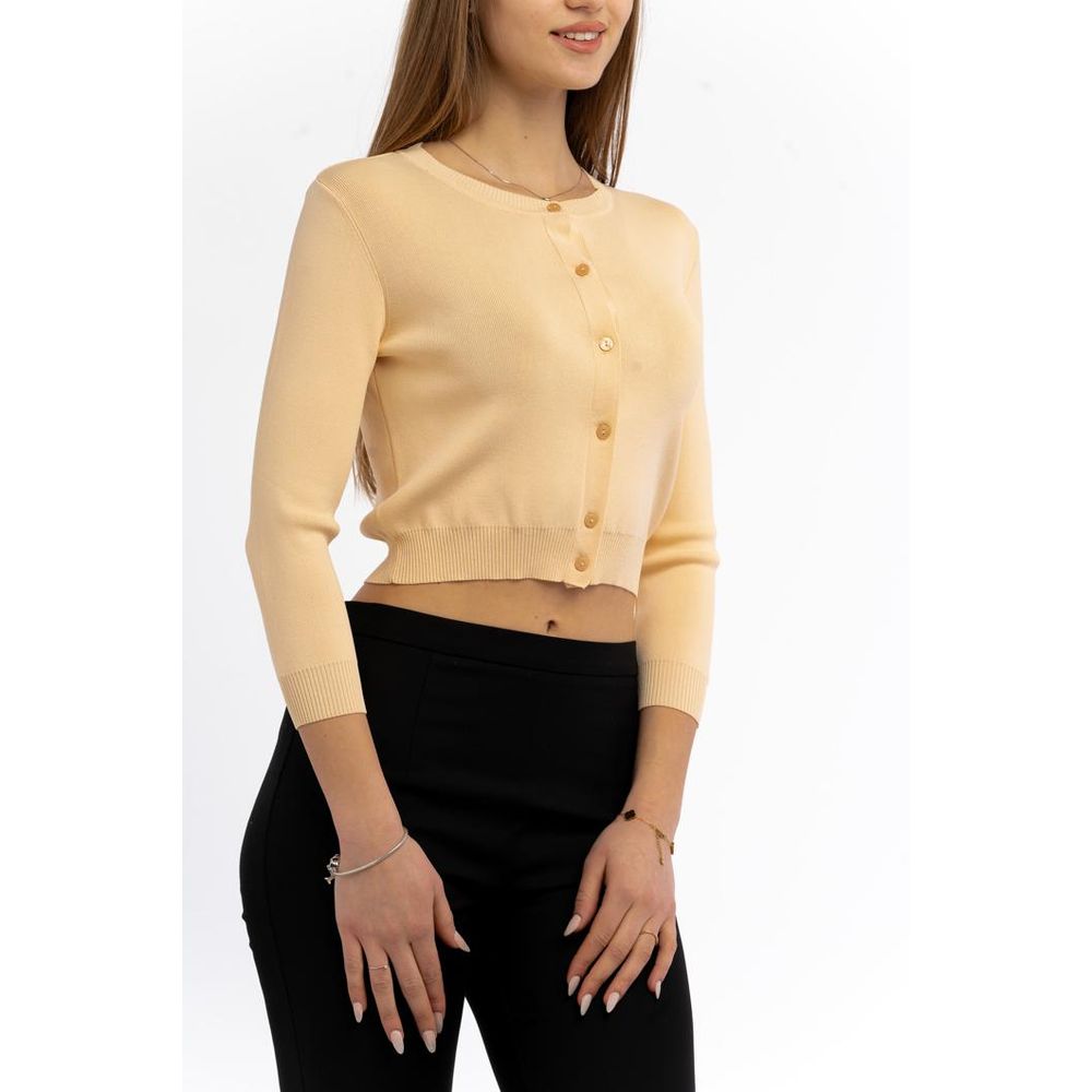 Patrizia Pepe Beige Viscose Cardigan