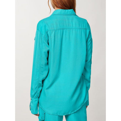 Patrizia Pepe Turquoise Lyocell Blouse