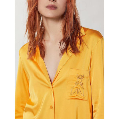 Patrizia Pepe Orange Viscose Blouse