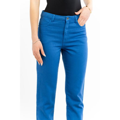 Patrizia Pepe Blue Cotton Casual Pants