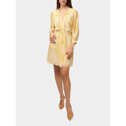 Patrizia Pepe Yellow Viscose Casual Dress