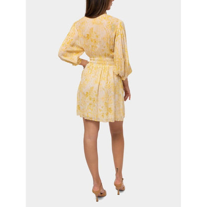 Patrizia Pepe Yellow Viscose Casual Dress