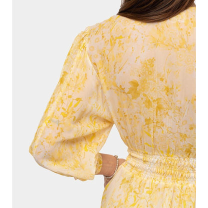 Patrizia Pepe Yellow Viscose Casual Dress