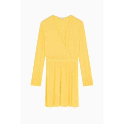 Patrizia Pepe Yellow Viscose Casual Dress
