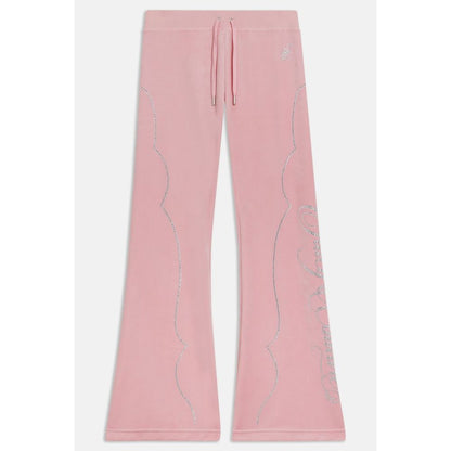 Juicy Couture Pink Polyester Flared Pants
